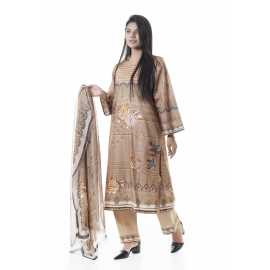 Summer Collection Digital Printed 3 Piece Lawn Suits With Chiffon Dupatta - DCS-07