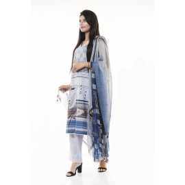 Summer Collection Digital Printed 3 Piece Lawn Suits With Daimond Lawn Dupatta - DDS-01