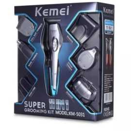 Kemei 5031- 11 In 1 Electric Rechargeable Hair Trimmer - Black