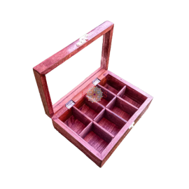 Spice Container Masala Box Rack With Wooden Spoon