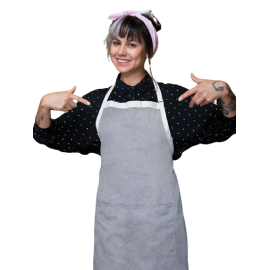 Multipurpose Apron For Kitchen Shaving Grooming - Grey