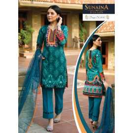 3 Pieces UnStitched Lawn Printed Suit For Ladies - 3010