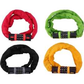 Dunlop 0.9M Bike Cycle Security Chain 4 Digit Combination Lock - 1 Piece