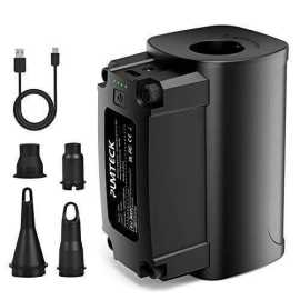 Pumteck Rechargeable Electric Air Pump With 4 Nozzle, For Inflatables - 4000mAh