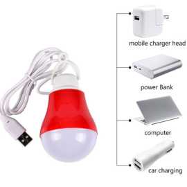 5W Portable Hook Led Bulb For Camping Study - 1 Piece