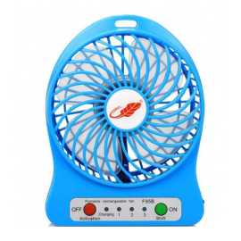 Rechargeable Mini USB Outdoor LED Light Fan With Battery
