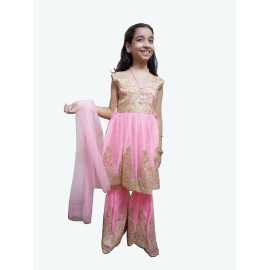 Stitchigh - Traditional Gharara Suit For Girls