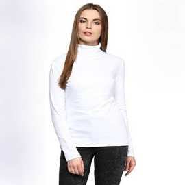 Stitchigh - Stretchy And Comfy White Sweatshirt For Women - Ribbed Lycra Material