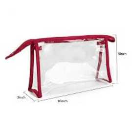 Cosmetic Pouch(Transprant Red)