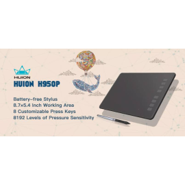 Huion H950P Ultrathin Graphic Tablet For Drawing & Writing