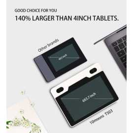 10moons 6 Inch Graphic Tablet 8192 Levels Digital Tablets Drawing Tablet
