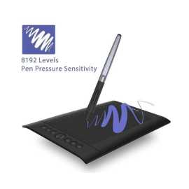 Huion H610 Pro V2 Digital Graphic Drawing & Writing Tablet - Black