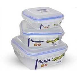 3.96 Liter Air tight 3 Pieces Food Container Set
