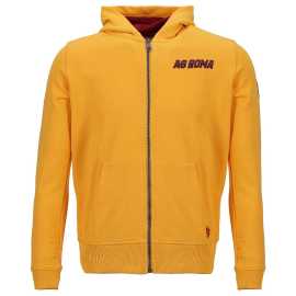 AS Roma Jersey Fabric Kids Hood - Yellow