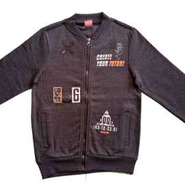 Jersey Fabric Kids Hood - Dark Grey