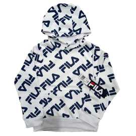 Fila Jersey Fabric Kids Hood - White