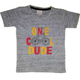 T-Shirt Cotton Fabric Round Neck - Light Grey