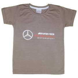 T-Shirt Cotton Fabric Round Neck - Camel