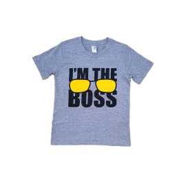 Cotton Fabric Round Neck T-Shirt - Grey