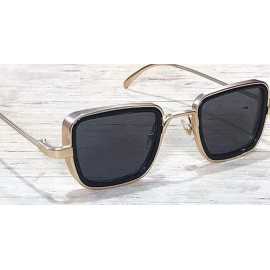 Kbeer Singh Metal Frame Black Sunglasses for Men