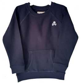 Scalpers Jersey Fabric Sweater - Blue