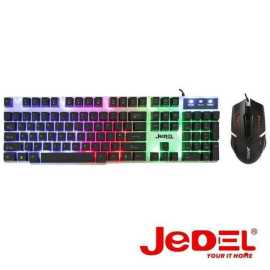 Jedel Gk100 Wired Gaming Backlight Keyboard & Mouse Combo Set