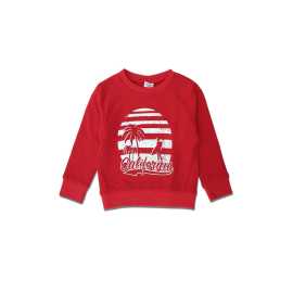 Jersey Fabric A L'Oeil Hoodie - Red