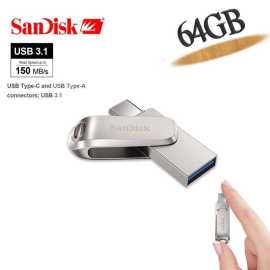 SanDisk 64GB Ultra Dual Drive Luxe USB Type-C USB Flash Drive