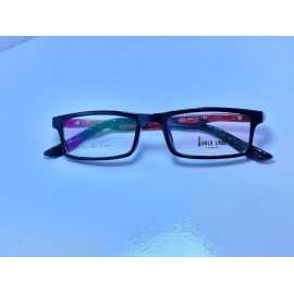 Flexible Side Plastic Frame Eye Wear Glasses - Black
