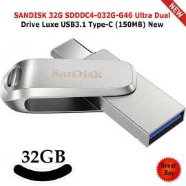 SanDisk 32GB Ultra Dual Drive Luxe USB Type-C USB Flash Drive