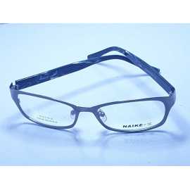 Korean Design Square Shape Metal Frame Glasses - Grey