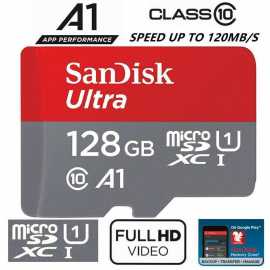 SanDisk Ultra 128GB Micro SD Memory Card - C10