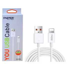 Faster USB Fast Charging Data Cable For Android - White