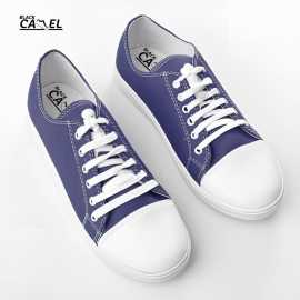 Black Camel White Stripes Style Purple Sneakers For MenBlack Camel White Stripes Style Purple Sneakers For Men