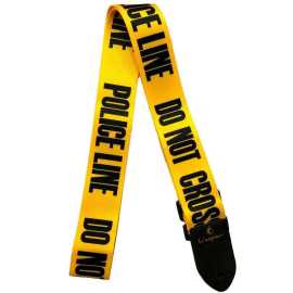 Lespoir Police Line Pattern Guitar Strap