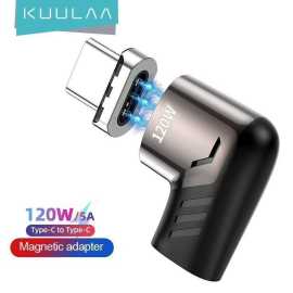 KUULAA 120W Magnetic Elbow USB Type-C Connector - Black