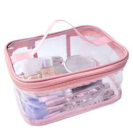 Portable Transparent Travel Cosmetic Toiletry Bag