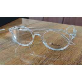 Transparent Plastic Round Frame Eyeglasses - BG00043