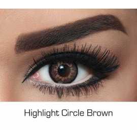 Highlight Circle Brown Contact Lens For Girls - 1 Pair