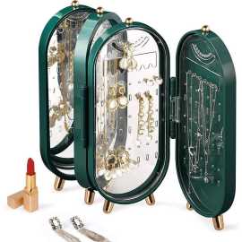 Foldable Jewelery Box Organizers With Mirror