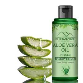 Chiltan Pure Aloe Vera Oil - Rejuvenates Your Skin & Hair Cells