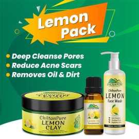 Chiltan Pure Lemon Pack - Reduces Acne Eruption/Unclog Pores & Brightens Skin