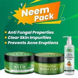 Chiltan Pure Neem Pack - Deep Cleanse Skin /Reduces Inflammation & Anti-Aging