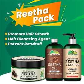 Chiltan Pure Reetha Pack - Natural Hair Cleanser/Prevents Hair Loss & Dandruff