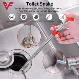 Metal Flexible 90 cm Drain Wire Brush Sink Cleaning