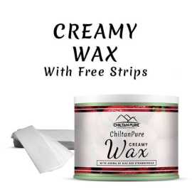 Body Hair Removal Wax With Aroma Of Ripe Red Strawberries