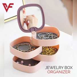 4 Layers 360 Rotating Travel Jewelry Storage Box