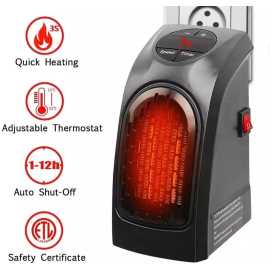 Electric Mini Handy Winter Heater Plug-In Wall - 400W