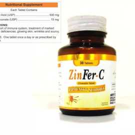 Zinfer-C Chewable 30 Tablet Nutritional Supplements