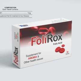 Foli Rox Folic Acid Supplements For Health - 30 Tablets